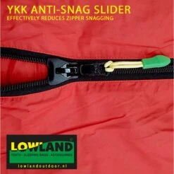 LOWLAND OUTDOOR® Donzen Slaapzak - Companion Economy - 210x80 Cm - Rood -Buitenkampeer Winkel 1200x1196 3