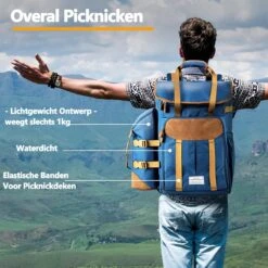 Cabinmax Koeltas - Koelrugzak - Picknick - Picknicktas Met Flessenhouder - Koelrugtas 24L - Olive Green -Buitenkampeer Winkel 1200x1198 27