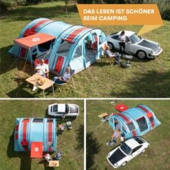 Skandika Gotland Tunneltent Voor 6 Personen, Grote Familietent In Racing-design, Ingenaaide Tentbodem, Waterdicht, 5000 Mm Waterkolom, Slaapcabine Met Scheidingswand, Muggennet (let Op, Komt Met Kleurfouten) -Buitenkampeer Winkel 1200x1200 107