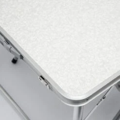 Aluminium Kampeertafel 120x60cm - Campingtafel Inklapbaar - 3-voudig Verstelbare Vouwtafel Grijs -Buitenkampeer Winkel 1200x1200 1189