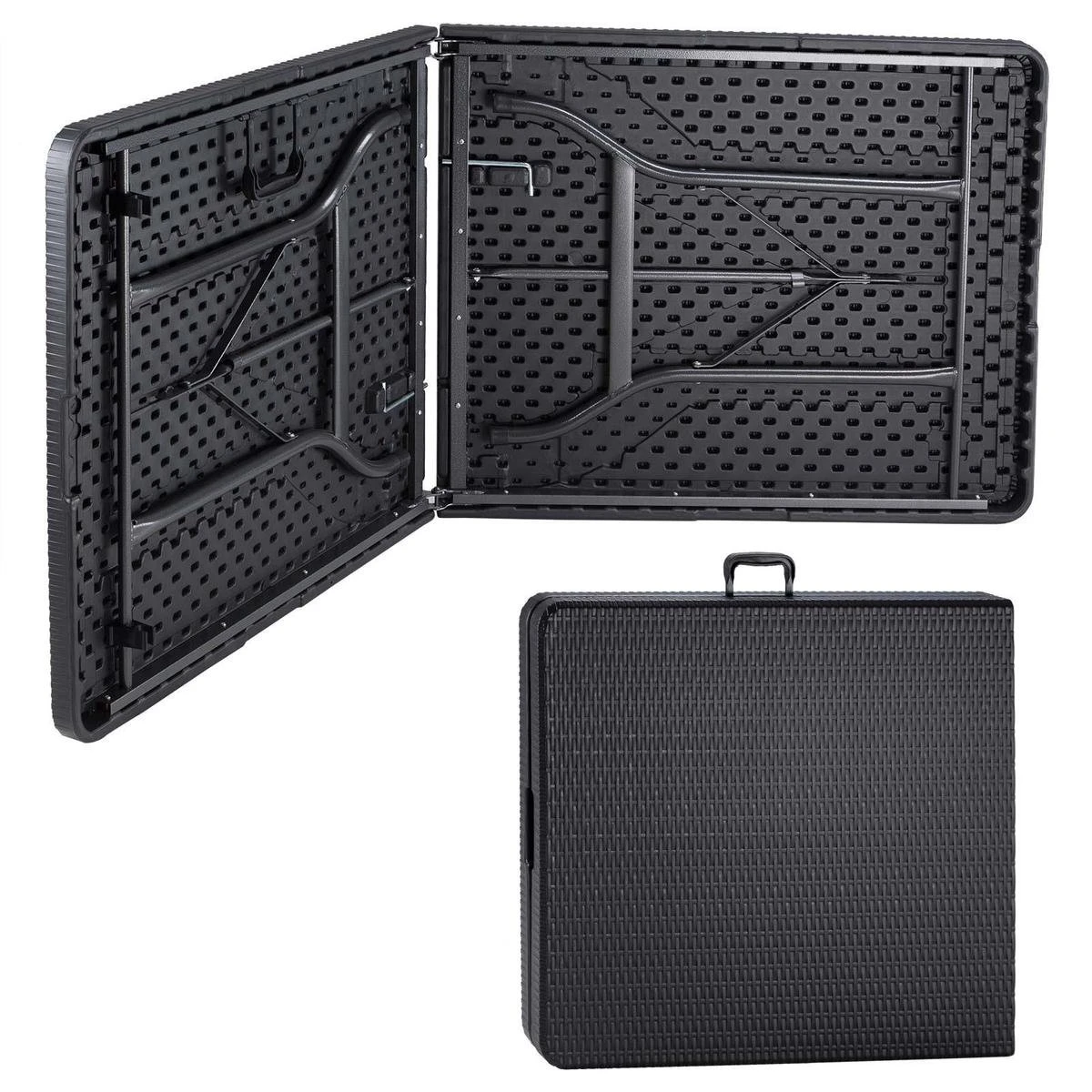 Casaria Tuintafel Opvouwbaar – Met Draaggreep 180x75 Cm – Zwart 6 Casaria Tuintafel Opvouwbaar – Met Draaggreep 180x75 Cm – Zwart - Afbeelding 6