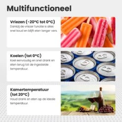 Auronic Elektrische Koelbox - 30.4L - Compressor - 12V En 240V - Grijs -Buitenkampeer Winkel 1200x1200 1250