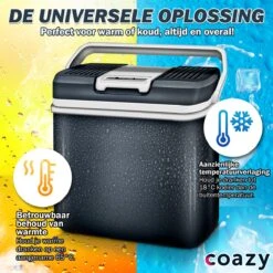 Koelbox 24L Met ECO Modus Voor Auto & Camping - Frigobox Elektrisch 24 Liter Met 12v 230 Volt - Verkoelt En Verwamt - MiniBar - Mini Koelkast -Buitenkampeer Winkel 1200x1200 1355