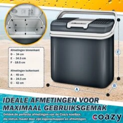 Koelbox 24L Met ECO Modus Voor Auto & Camping - Frigobox Elektrisch 24 Liter Met 12v 230 Volt - Verkoelt En Verwamt - MiniBar - Mini Koelkast -Buitenkampeer Winkel 1200x1200 1356