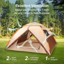 Merkloos Kamping Tent / Absolutely Waterproof, Lightweight Camping Tent With - Tent Ideal For Camping In The Garden, Dome Tent, 11 Merkloos Kamping Tent / Absolutely Waterproof, Lightweight Camping Tent With - Tent Ideal For Camping In The Garden, Dome Tent, -Buitenkampeer Winkel 1200x1200 136