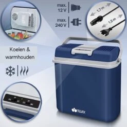 Tillvex- Koelbox, Coolbox, 24 Liter, Blauw -Buitenkampeer Winkel 1200x1200 1363