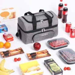 Lifewit 20L Koeltas | 20 Liter | Opvouwbaar | Koelbox-Koeltas | Isolatietas/ Picknicktas Voor Levensmiddelen / Grijs -Buitenkampeer Winkel 1200x1200 1540