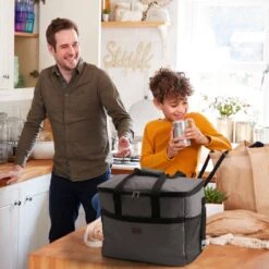 Packaway 4 Laags Geïsoleerde Koeltas - Lunchtas 40 Liter - Grijs -Buitenkampeer Winkel 1200x1200 1588