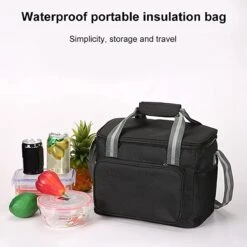 IBright Koeltas Opvouwbaar 15 Liter - 4 Laags Geïsoleerde Lunchtas - Waterdicht - Zwart -Buitenkampeer Winkel 1200x1200 1592