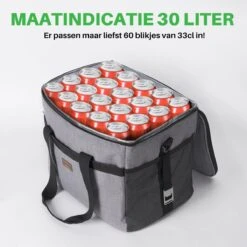 Packaway 4 Laags Geïsoleerde Koeltas - Lunchtas 30 Liter - Grijs -Buitenkampeer Winkel 1200x1200 1599
