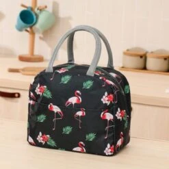 Koeltas - Lunchtas - Volwassenen En Kinderen - Compact & Handig: Zomer - Picknick -School - Lunch - Werk - Zwart Flamingo -Buitenkampeer Winkel 1200x1200 1621