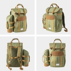 Cabinmax Koeltas - Koelrugzak - Picknick - Picknicktas Met Flessenhouder - Koelrugtas 24L - Olive Green -Buitenkampeer Winkel 1200x1200 1651