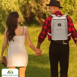 Needventure Koeltas - Lunchtas - Koelrugtas - Picknicktas - 20 Liter - Flessenhouder - Bieropener - Grijs -Buitenkampeer Winkel 1200x1200 1677