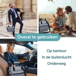 ForDig Lunchtas Grijs - Koeltas Gemaakt Van 600D Polyester Met PEVA-Voering - Ruimte Voor Lunchtrommel / Snacks / Blikjes - Koel Tas Met Mesh Opbergruimtes En Ruimte Voor Bestek - Lunch Tas Cool Bag - Coolerbag - Kleine Cooler -Buitenkampeer Winkel 1200x1200 1686