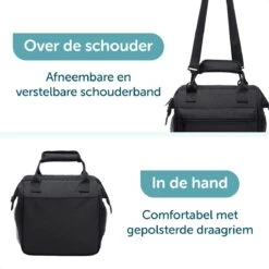 ForDig Lunchtas Zwart - Koeltas Gemaakt Van 600D Polyester Met PEVA-Voering - Ruimte Voor Lunchtrommel / Snacks / Blikjes - Koel Tas Met Mesh Opbergruimtes En Ruimte Voor Bestek - Lunch Tas Cool Bag - Coolerbag - Kleine Cooler 9 ForDig Lunchtas Zwart - Koeltas Gemaakt Van 600D Polyester Met PEVA-Voering - Ruimte Voor Lunchtrommel / Snacks / Blikjes - Koel Tas Met Mesh Opbergruimtes En Ruimte Voor Bestek - Lunch Tas Cool Bag - Coolerbag - Kleine Cooler -Buitenkampeer Winkel 1200x1200 1713