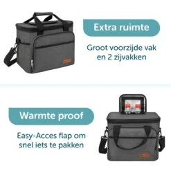 ForDig Koeltas L Zwart (15 Liter) - Gemaakt Van 600D Polyester Met PEVA-Voering - Ruimte Voor 20 Blikjes Of 10 Halve Liter Flessen - Opvouwbaar Koel Tas Met Easy-Acces Flap - Ruimte Voor Bestek - Picknick Cool Bag - Coolerbag - Grote Cooler 12 ForDig Koeltas L Zwart (15 Liter) - Gemaakt Van 600D Polyester Met PEVA-Voering - Ruimte Voor 20 Blikjes Of 10 Halve Liter Flessen - Opvouwbaar Koel Tas Met Easy-Acces Flap - Ruimte Voor Bestek - Picknick Cool Bag - Coolerbag - Grote Cooler -Buitenkampeer Winkel 1200x1200 1724