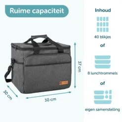 ForDig Koeltas XL Zwart (30 Liter) - Gemaakt Van 600D Polyester Met PEVA-Voering - Ruimte Voor 40 Blikjes Of 20 Halve Liter Flessen - Opvouwbaar Koel Tas Met Easy-Acces Flap - Ruimte Voor Bestek - Picknick Cool Bag - Coolerbag - Grote Cooler 9 ForDig Koeltas XL Zwart (30 Liter) - Gemaakt Van 600D Polyester Met PEVA-Voering - Ruimte Voor 40 Blikjes Of 20 Halve Liter Flessen - Opvouwbaar Koel Tas Met Easy-Acces Flap - Ruimte Voor Bestek - Picknick Cool Bag - Coolerbag - Grote Cooler -Buitenkampeer Winkel 1200x1200 1750