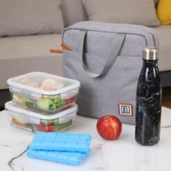 Brisby 4 Laags Geïsoleerde Koeltas - Lunchtas 7 Liter - Lichtgrijs -Buitenkampeer Winkel 1200x1200 1783