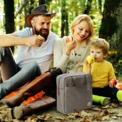 Brisby 4 Laags Geïsoleerde Koeltas - Lunchtas 7 Liter - Lichtgrijs -Buitenkampeer Winkel 1200x1200 1786