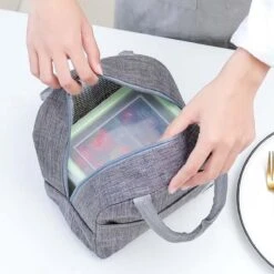 Koeltas - Lunchtas - Volwassenen En Kinderen - Compact Picknick & Lunchtasje - Lunch - Werk - Diep Grijs -Buitenkampeer Winkel 1200x1200 1808