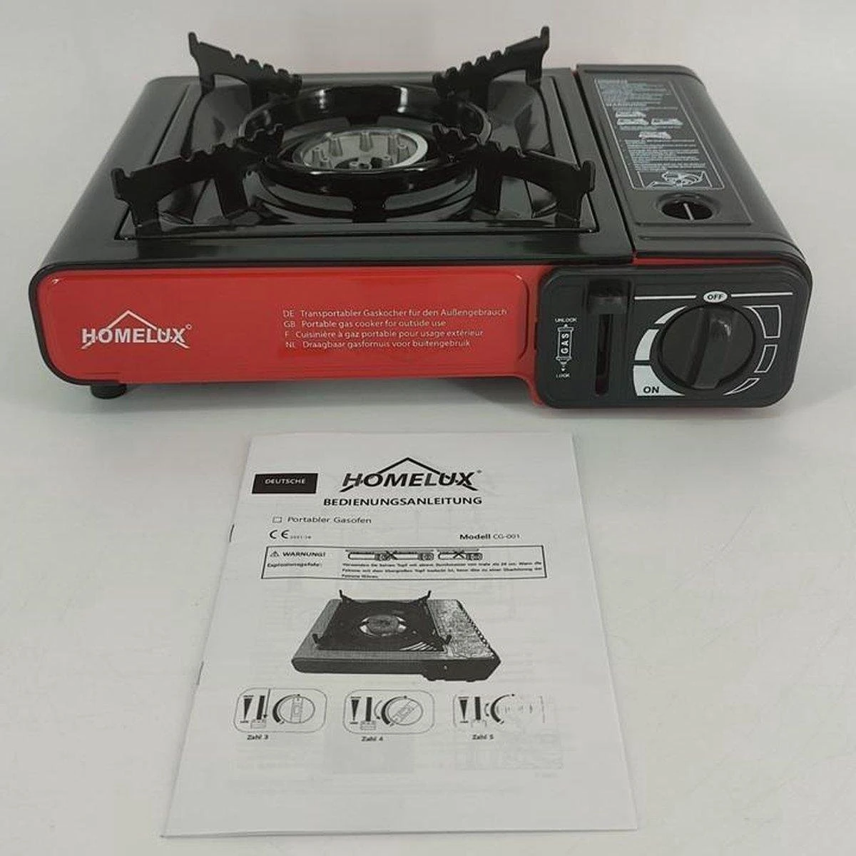 Draagbaar Camping Kookstel 1-Pits - Kooktoestel Kampeer Kookstel - Gasstel Gasfornuis Gaspit - Gas Kookplaat 3 Draagbaar Camping Kookstel 1-Pits - Kooktoestel Kampeer Kookstel - Gasstel Gasfornuis Gaspit - Gas Kookplaat - Afbeelding 3