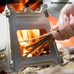 Innovagoods INKLAPBARE STALEN CAMPINGOVEN FLAMET - Camping Oven - Mini Oven - Camping Oventje - Oventje Camping - Mini Oven Vrijstaand - Mini Oventje -Buitenkampeer Winkel 1200x1200 1867