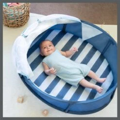 Babymoov Babyni Speelruimte & Extra Bedje Anti-UV FPS 50+ Marinière -Buitenkampeer Winkel 1200x1200 190