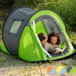 Pop Up Tent Waterkolom 1500 Mm/Cm² - Blauw - 2 Persoons 7 Pop Up Tent Waterkolom 1500 Mm/Cm² - Blauw - 2 Persoons -Buitenkampeer Winkel 1200x1200 24