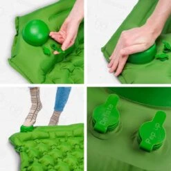 TRVLMORE Slaapmat - Zelfopblazend - 1 Persoons - Ingebouwde Pomp En Kussen - Groen -Buitenkampeer Winkel 1200x1200 279