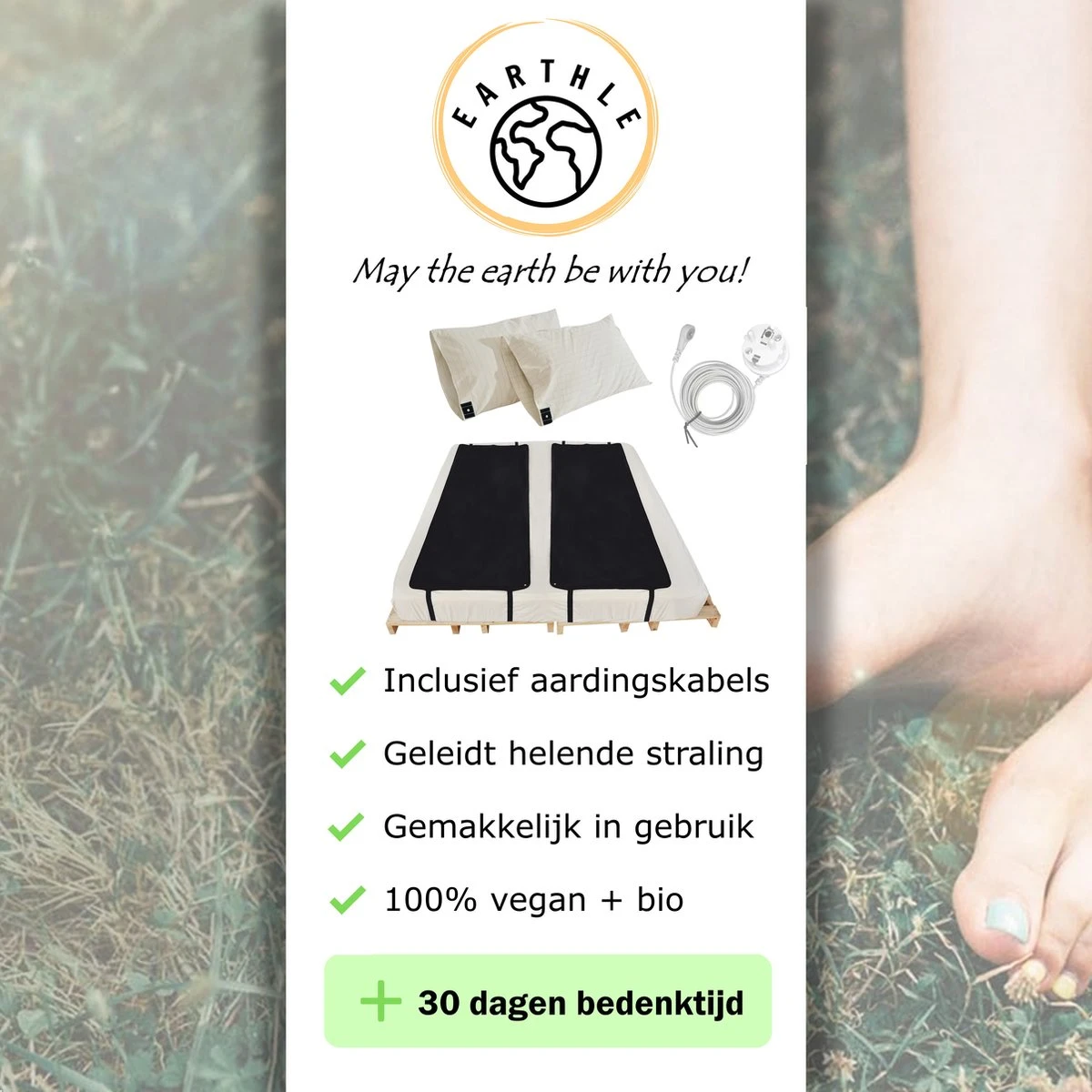 Earthle Volledige Earthing Tweepersoons Aardingsset - 2x Slaapmat + 2x Kussensloop - Aardingsmat - Aarden - Earthing Mat - Aarding - Grounding Mat - Kussensloop - Aardingskussensloop - Combo Deal 8 Earthle Volledige Earthing Tweepersoons Aardingsset - 2x Slaapmat + 2x Kussensloop - Aardingsmat - Aarden - Earthing Mat - Aarding - Grounding Mat - Kussensloop - Aardingskussensloop - Combo Deal - Afbeelding 8
