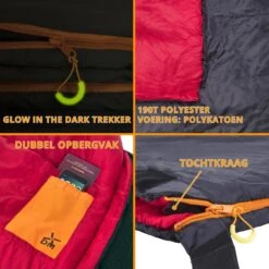Dutch Mountains Slaapzak Tholen - 200 X 80cm - Aanritsbaar - Slechts 1140 Gram – Polyester - Tochtstrip En Compressiehoes -Buitenkampeer Winkel 1200x1200 420