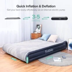 Sable Luxe Queen Size 2 Persoons Luchtmatras Met Ingebouwd Kussen, Opblaasbaar Luchtbed Met Ingebouwde Elektrische Pomp Voor Kamperen, Reizen Of Overnachtende Gasten Of Festival 11 Sable Luxe Queen Size 2 Persoons Luchtmatras Met Ingebouwd Kussen, Opblaasbaar Luchtbed Met Ingebouwde Elektrische Pomp Voor Kamperen, Reizen Of Overnachtende Gasten Of Festival -Buitenkampeer Winkel 1200x1200 481