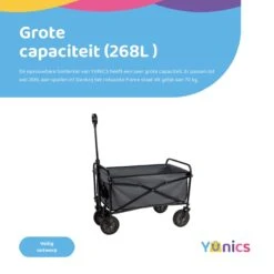 YUNICS® Bolderkar Opvouwbaar - Bolderwagen Met Stevig Harmonicaframe - Draaibare Wielen - 70KG Draagkracht - Groen 5 YUNICS® Bolderkar Opvouwbaar - Bolderwagen Met Stevig Harmonicaframe - Draaibare Wielen - 70KG Draagkracht - Groen -Buitenkampeer Winkel 1200x1200 617