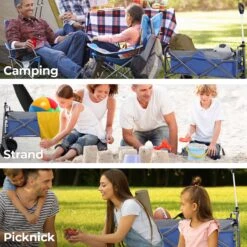 LifeGoods Bolderkar - Opvouwbaar - Tot 80KG - 94L - Wasbaar Polyester - 98x45cm - Blauw/Grijs -Buitenkampeer Winkel 1200x1200 636