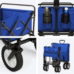 LifeGoods Bolderkar - Opvouwbaar - Draaibare Wielen - 2 Standen - 70KG Draagkracht - Blauw 16 LifeGoods Bolderkar - Opvouwbaar - Draaibare Wielen - 2 Standen - 70KG Draagkracht - Blauw -Buitenkampeer Winkel 1200x1200 738