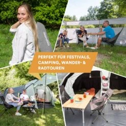 Skandika Campingstoel Compact SET – Campingstoelen – Campingstoel Tot 150 Kg Belastbaar - Kampeerstoel, Visstoel, Kleine Pakmaat, Opvouwbaar, Stabiel, Licht, Comfortabel Gepolsterd – Draagtas Meegeleverd – Vouwstoel – Kampeermeubelen – Grijs -Buitenkampeer Winkel 1200x1200 928