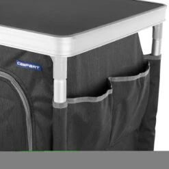 Campart Campingkast CU-0719 – Opvouwbaar En Verstelbaar - 4 Verstelbare Poten - 3 Lagen - Aluminium Frame - Grijs -Buitenkampeer Winkel 1200x1200 932