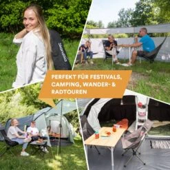 Skandika Campingstoel Compact – Campingstoelen - Campingstoel Tot 150 Kg Belastbaar - Kampeerstoel, Visstoel, Kleine Pakmaat, Opvouwbaar, Stabiel, Licht, Comfortabel Gepolsterd – Draagtas Meegeleverd - Vouwstoel – Zwart -Buitenkampeer Winkel 1200x1200 945