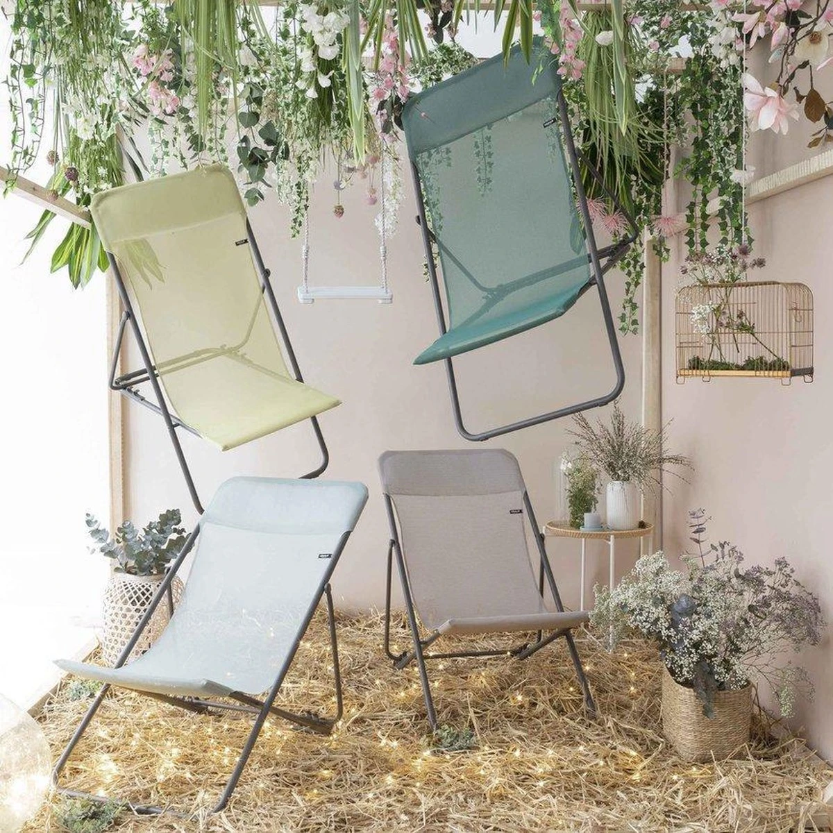 LAFUMA Maxi Transat - Strandstoel - Verstelbaar - Inklapbaar - Chlorophyle/Green 3 LAFUMA Maxi Transat - Strandstoel - Verstelbaar - Inklapbaar - Chlorophyle/Green - Afbeelding 3