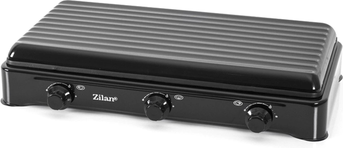 Zilan - Gas Kooktoestel 3 Pits - Campingkooktoestel - Gaskookplaat - Zwart 4 Zilan - Gas Kooktoestel 3 Pits - Campingkooktoestel - Gaskookplaat - Zwart - Afbeelding 4