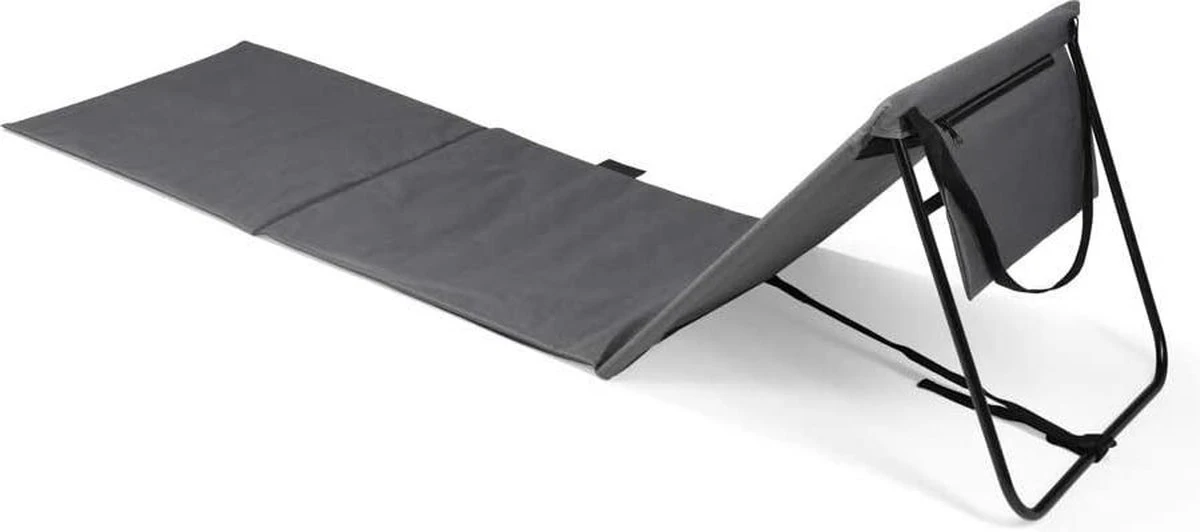 Set Van 2 Strandmatten Met Verstelbare Rugleuning - Gevuld Met Comfortschuim, Ultralicht En Opvouwbaar Om Ruimte Te Besparen – Grijs 3 Set Van 2 Strandmatten Met Verstelbare Rugleuning - Gevuld Met Comfortschuim, Ultralicht En Opvouwbaar Om Ruimte Te Besparen – Grijs - Afbeelding 3