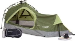 Where Tomorrow Solo Tent 225X100X57 Cm - Groen - 1 Persoons -Buitenkampeer Winkel 1200x661