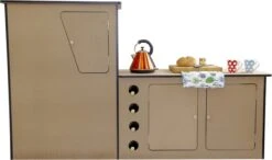 Camper Keuken MDF - Linkerkant EU - Inclusief Kledingstang + Wijnrek - Onbewerkt - Inbouw Kasten Inrichting Kampeerauto Caravan -Buitenkampeer Winkel 1200x709 2