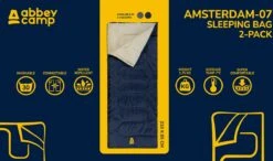 Abbey Camp Slaapzak Amsterdam - 2-pack - Dekenmodel - 210 X 85 Cm - Grijs -Buitenkampeer Winkel 1200x711 1