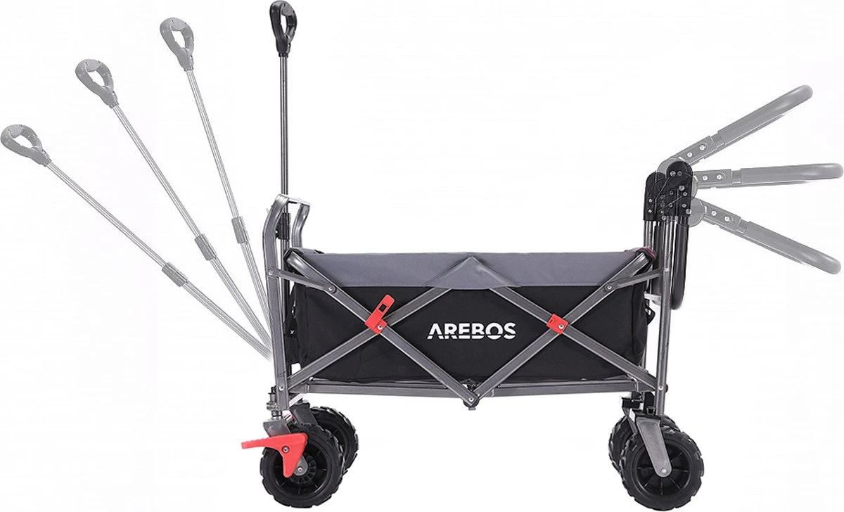 AREBOS Opvouwbare Steekwagen Met Telescopische Stang Draagvermogen 100 Kg 10 AREBOS Opvouwbare Steekwagen Met Telescopische Stang Draagvermogen 100 Kg - Afbeelding 10