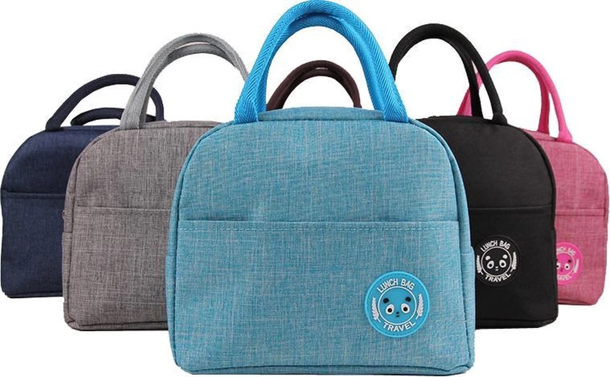 Koeltas - Lunchtas - Volwassenen En Kinderen - Compact & Handig: Zomer - Picknick -School - Lunch - Werk - Klassiek Zwart 6 Koeltas - Lunchtas - Volwassenen En Kinderen - Compact & Handig: Zomer - Picknick -School - Lunch - Werk - Klassiek Zwart - Afbeelding 6