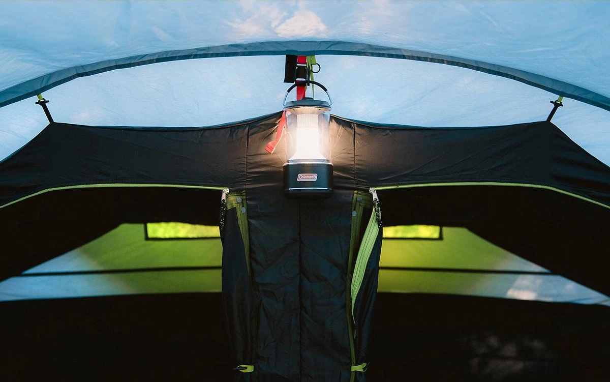 Coleman Vail 6L Tunneltent - Familie Tent - 6-Persoons - Grijs/Groen 3 Coleman Vail 6L Tunneltent - Familie Tent - 6-Persoons - Grijs/Groen - Afbeelding 3