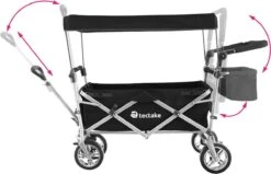 Tectake - Opvouwbare Bolderwagen Handkar Nico Zwart - 403549 16 Tectake - Opvouwbare Bolderwagen Handkar Nico Zwart - 403549 -Buitenkampeer Winkel 1200x771 6