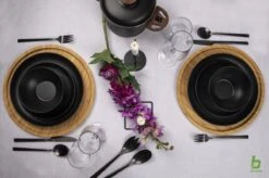 Bo-Camp Industrial - Servies - Orville - Campingbord - 16-delig - Mat Zwart -Buitenkampeer Winkel 1200x799 92