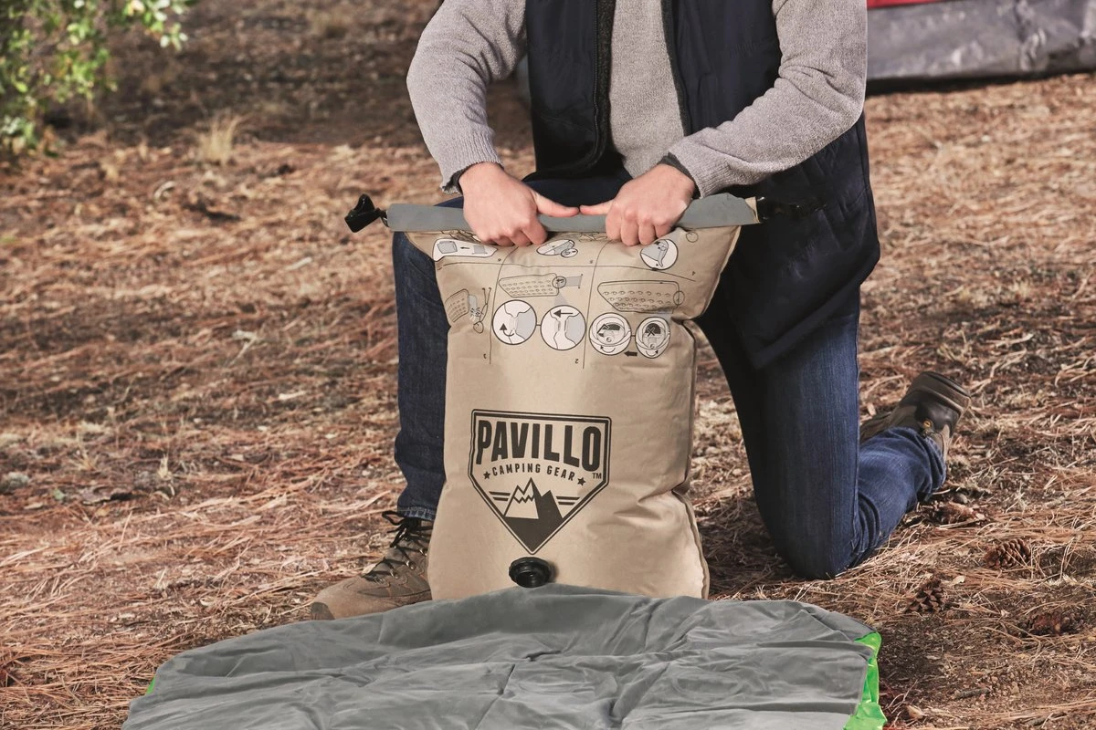 Bestway 1-Persoons Luchtbed Roll & Relax - 188 X 99 X 22 CM - Incl. 3-in-1 Reistas, Kussen En Handpomp - Binnen 50 Sec Opgeblazen - Binnen- En Buitengebruik 15 Bestway 1-Persoons Luchtbed Roll & Relax - 188 X 99 X 22 CM - Incl. 3-in-1 Reistas, Kussen En Handpomp - Binnen 50 Sec Opgeblazen - Binnen- En Buitengebruik - Afbeelding 15